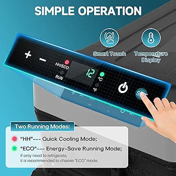 LEONARD USA Car Fridge 50 L with Compressor 12 Volt, Vehicle Refrigerator with 12/24V DC 110-240V AC for Indian Cars, SUV, RV, Camping, Outdoor and Home (Black) (Based on American Technology) - Image 6
