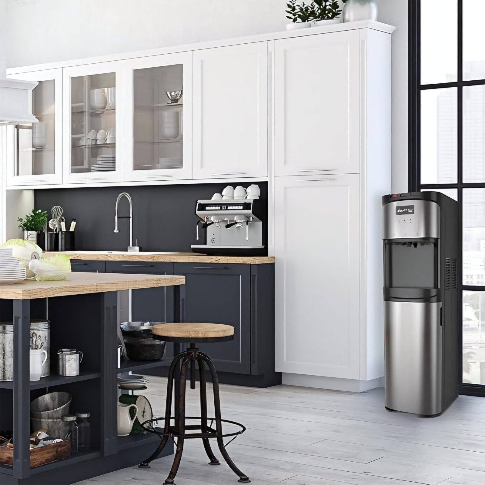 LEONARD Usa Bottom Loading Water Dispenser Stainless Steel Hot, Cold & Normal For Home, Office Or Bar, Based On American Technology (Stainless Steel & Black), 5 Liters - Image 7