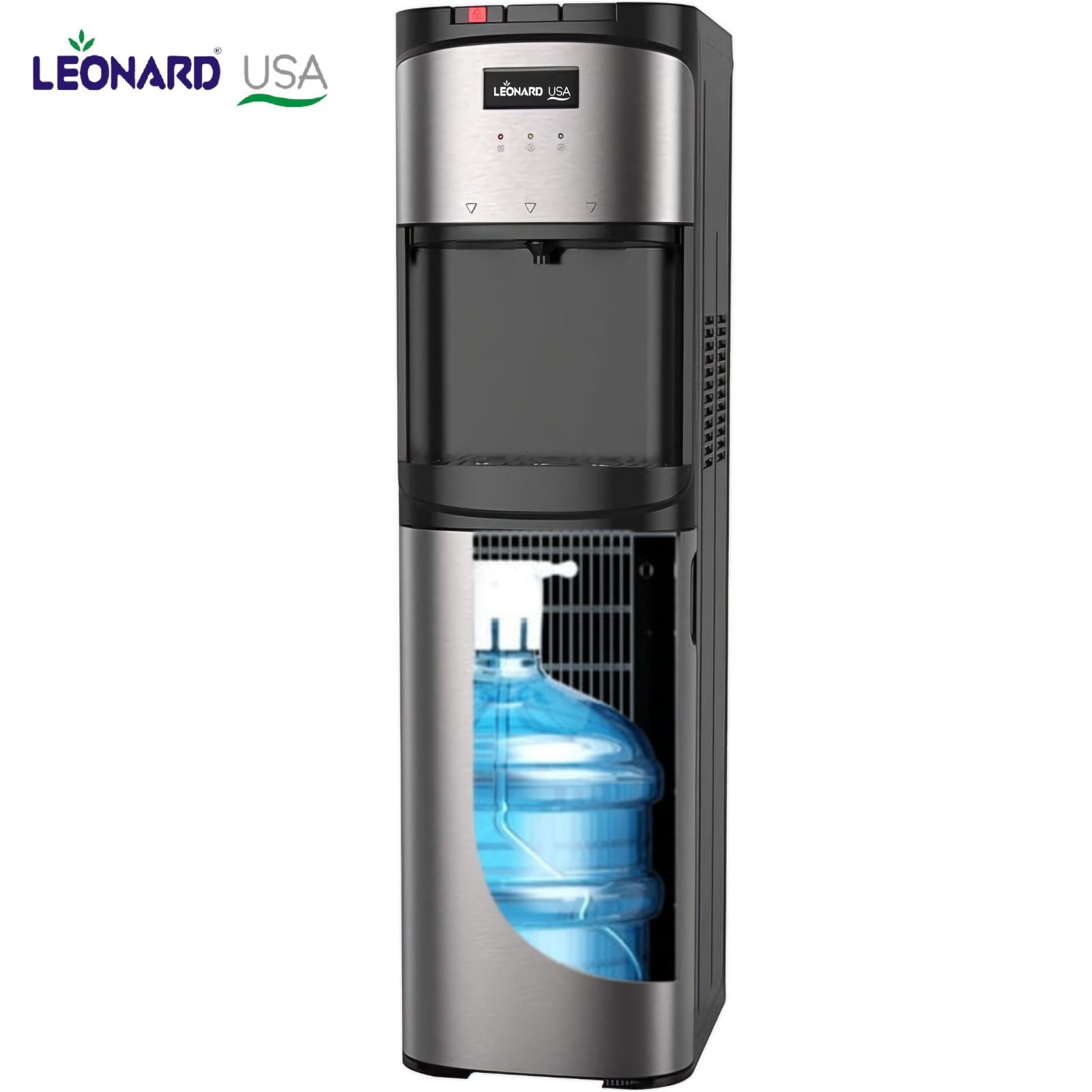 LEONARD Usa Bottom Loading Water Dispenser Stainless Steel Hot, Cold & Normal For Home, Office Or Bar, Based On American Technology (Stainless Steel & Black), 5 Liters - Image 9